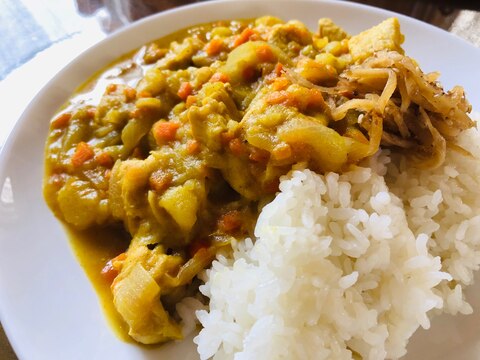 SBのカレー粉でチキンカレー♪